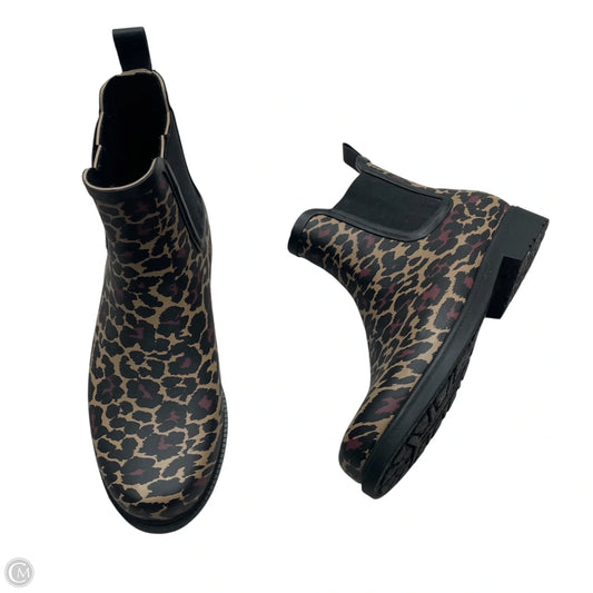 Boots Rain By J. Crew In Animal Print, Size: 8