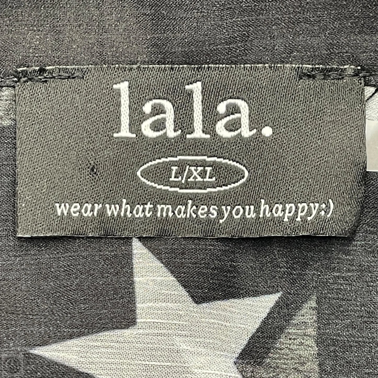 Top Long Sleeve By Lala In Black & White, Size: L/Xl