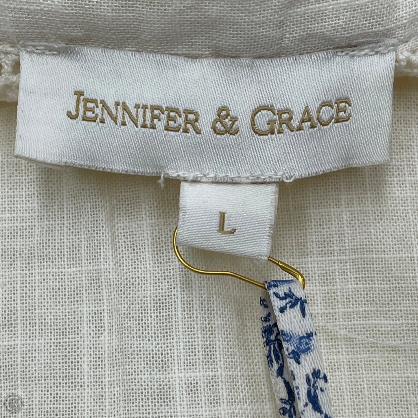 Top Long Sleeve By Jennifer & Grace In Cream, Size: L