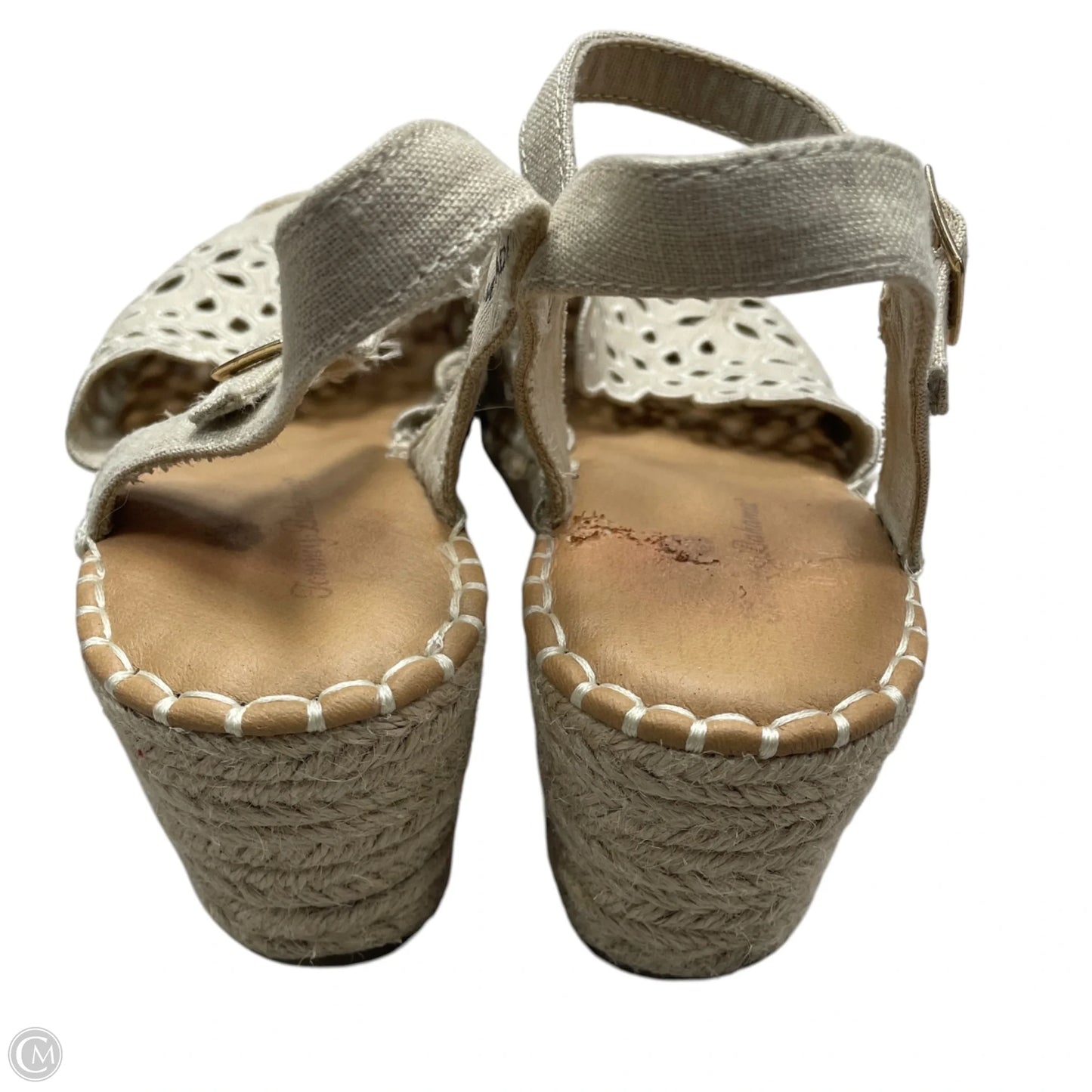 Sandals Heels Wedge By Tommy Bahama In Cream, Size: 8.5