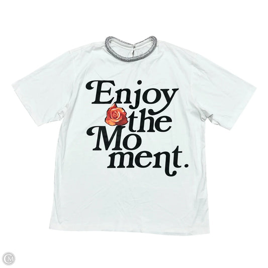 Top Short Sleeve Luxury Designer By 3.1 Phillip Lim In White, Size: L