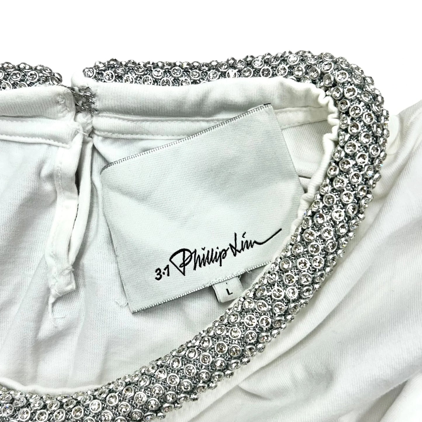 Top Short Sleeve Luxury Designer By 3.1 Phillip Lim In White, Size: L