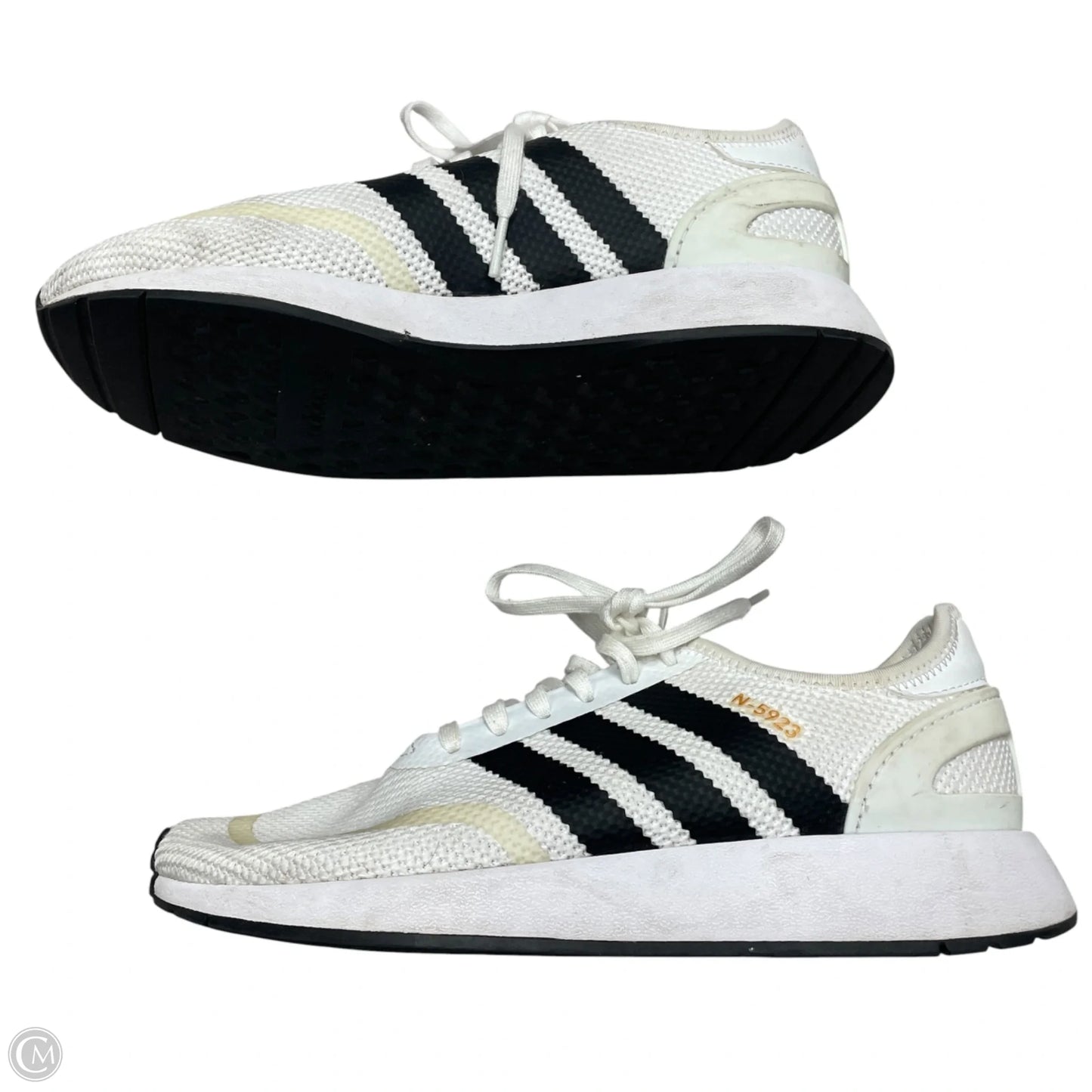 Shoes Athletic By Adidas In Black & White, Size: 7