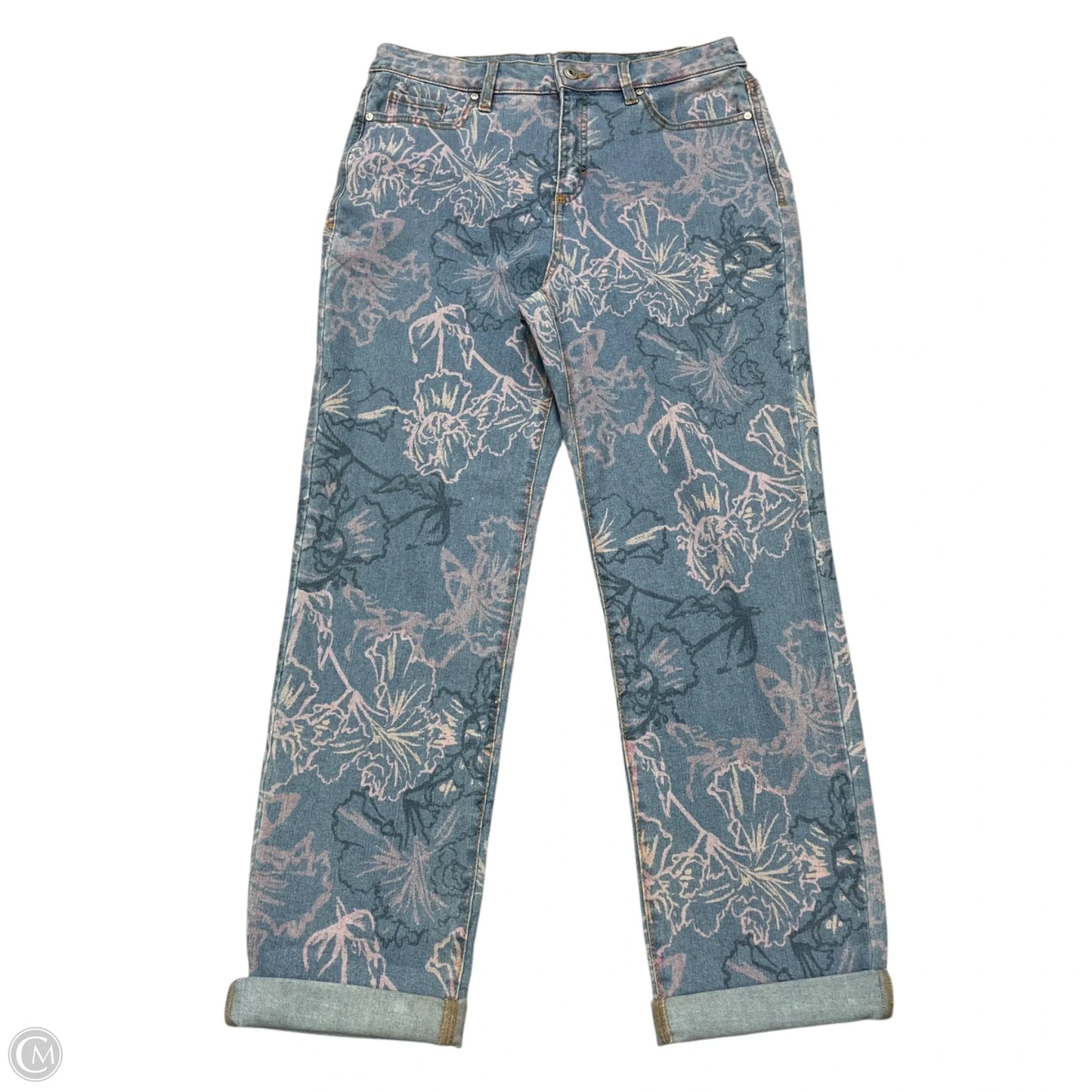 Jeans Straight By Style And Company In Blue Denim, Size: 12