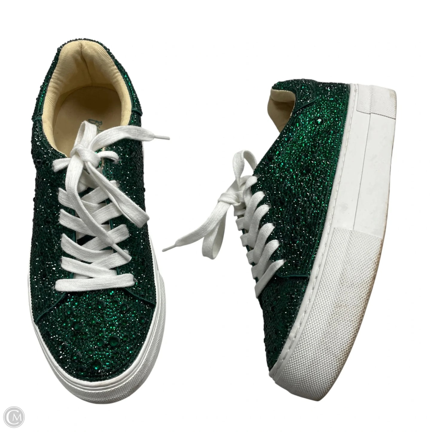Shoes Sneakers By Betsey Johnson In Green, Size: 6.5