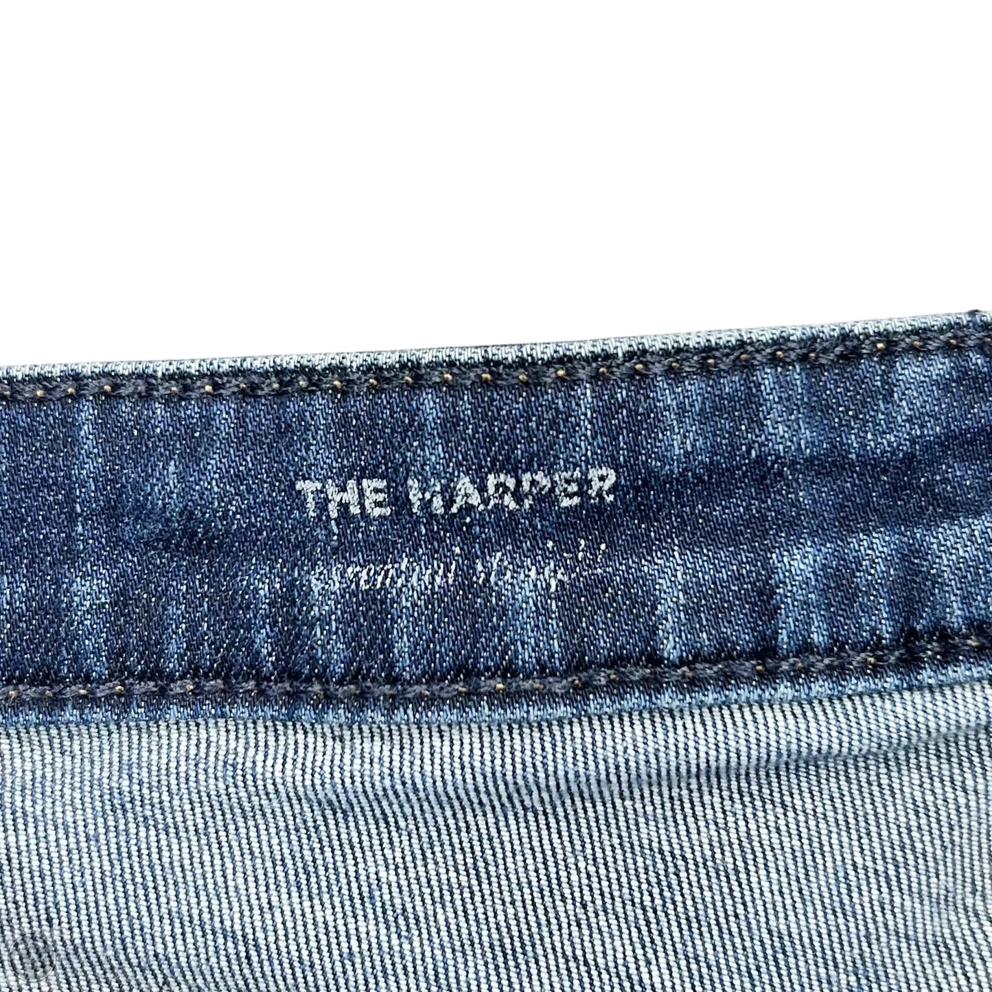 Jeans Straight By Ag Jeans In Blue Denim, Size: 12