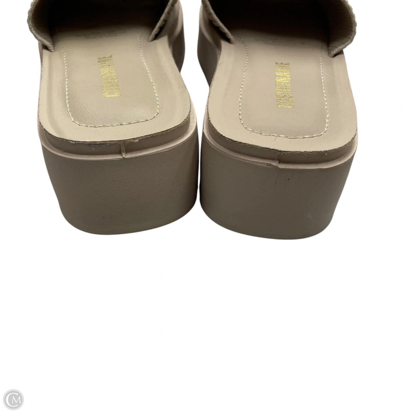 Sandals Heels Platform By Cushionaire In Cream, Size: 7