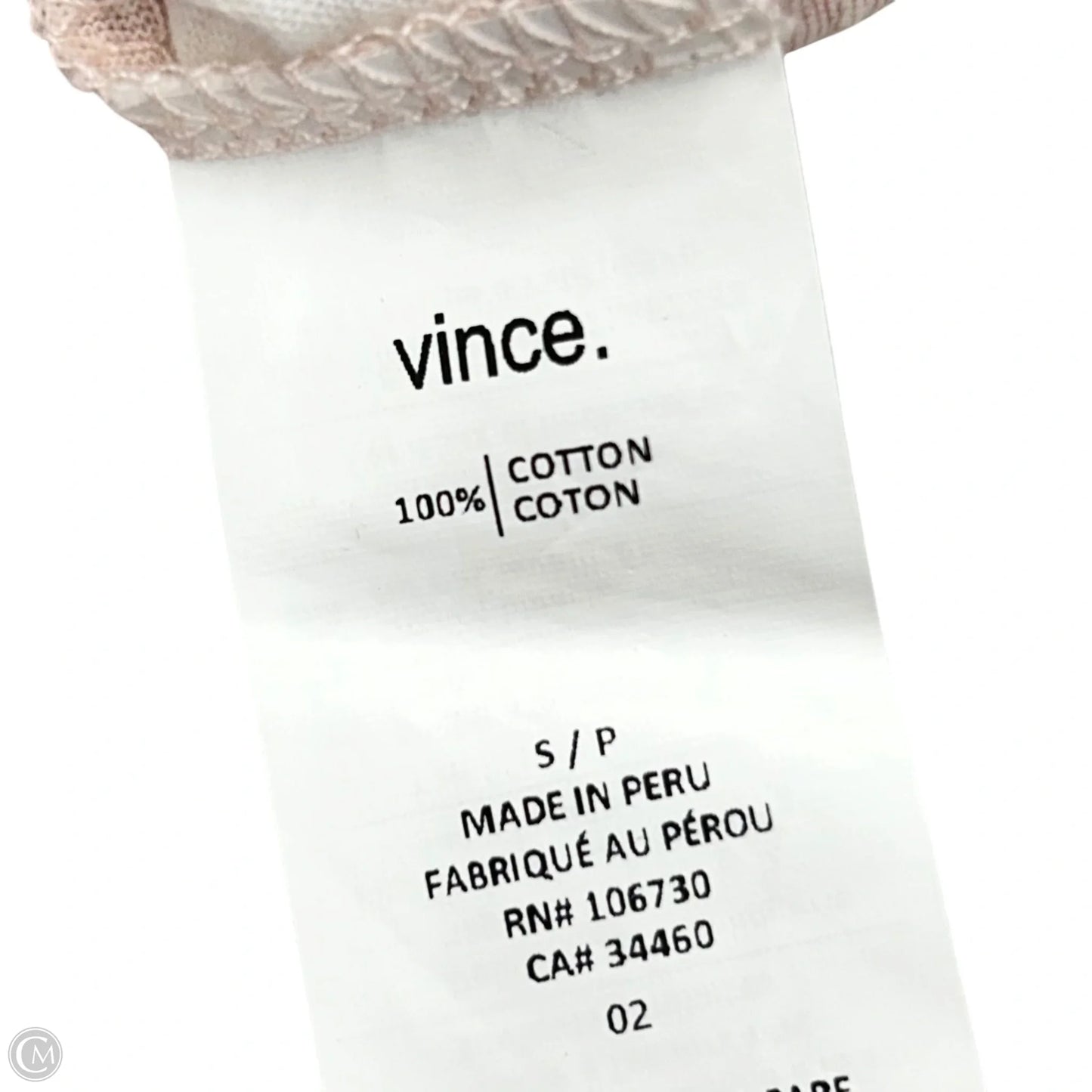 Top Sleeveless By Vince In Mauve, Size: S