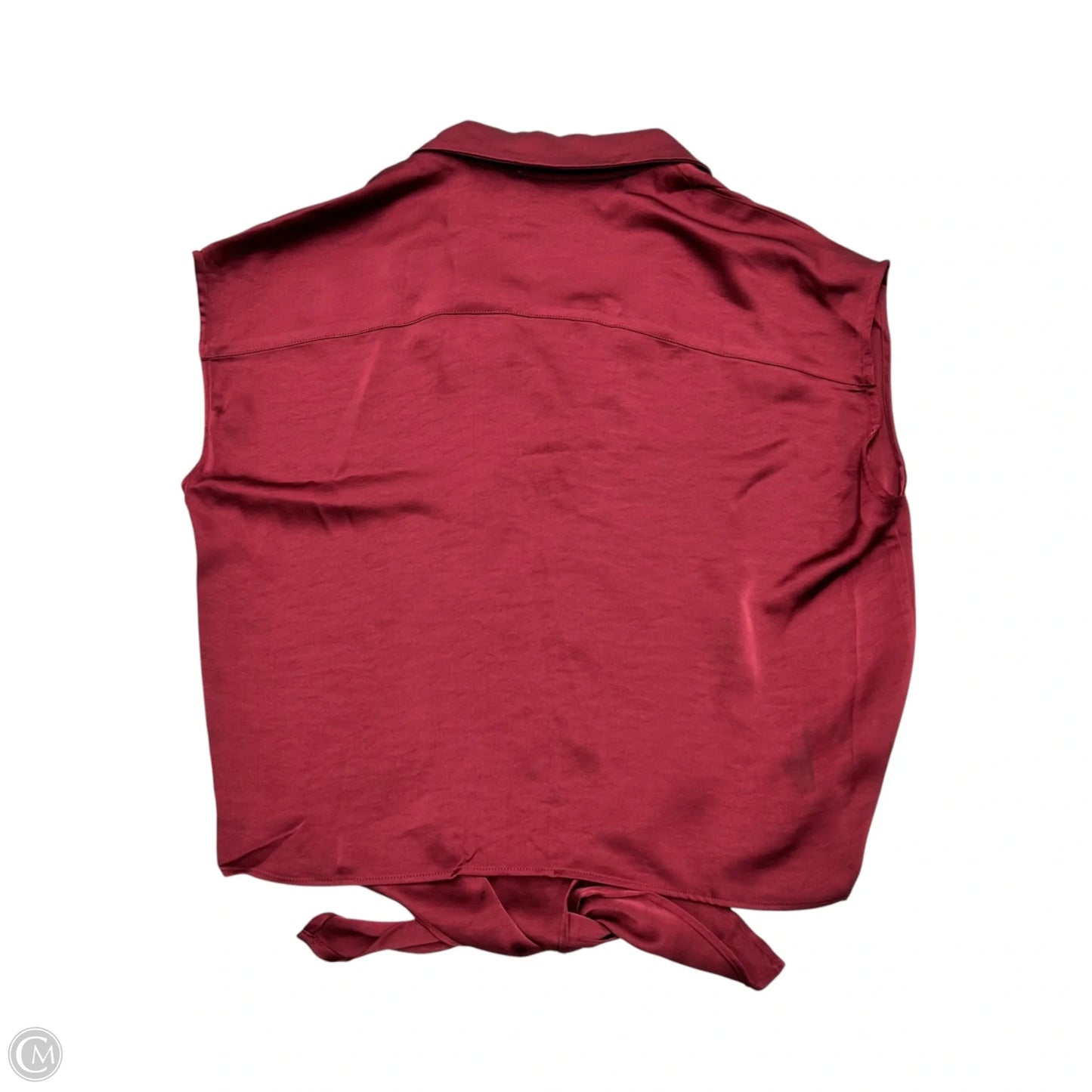 Blouse Short Sleeve By Industry In Red, Size: Xl