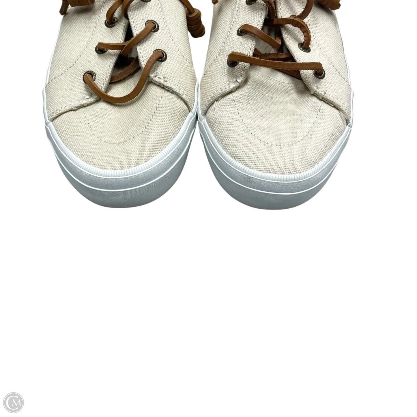 Shoes Sneakers By Sperry In Cream, Size: 10