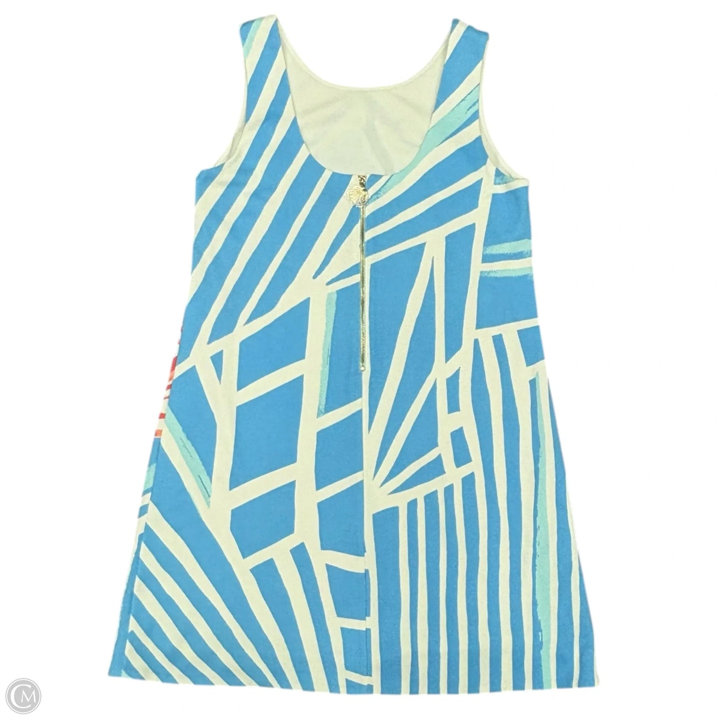 Dress Designer By Lilly Pulitzer In Blue & White, Size: M