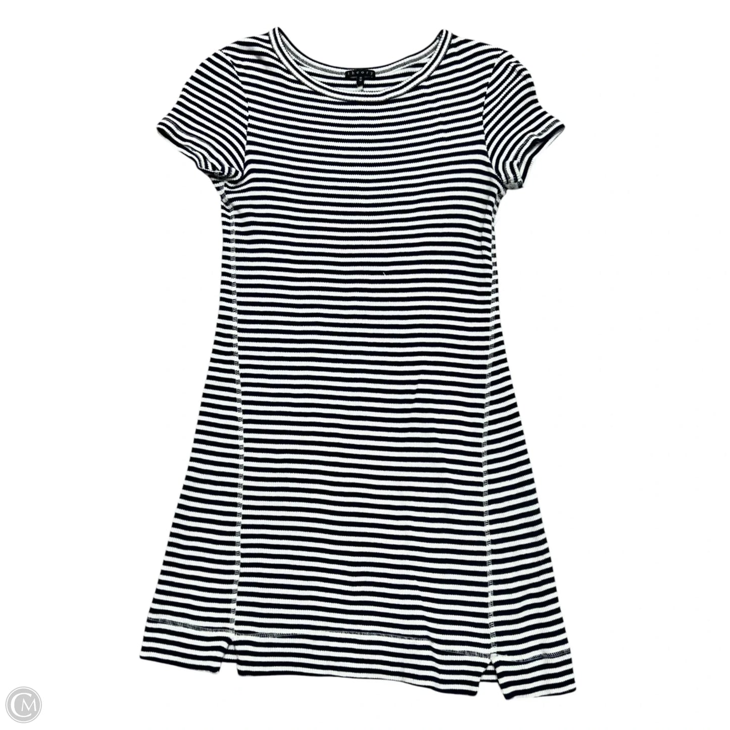 Dress Casual Short By Theory In Blue & White, Size: M