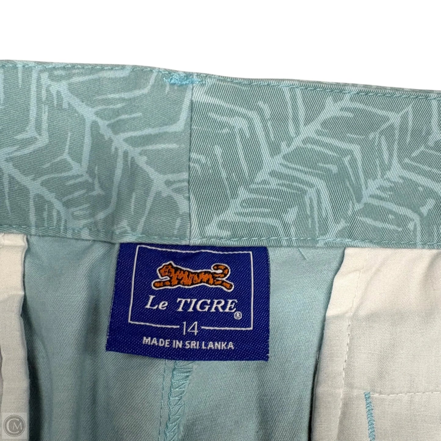 Shorts By Le Tigre In Aqua, Size: 14