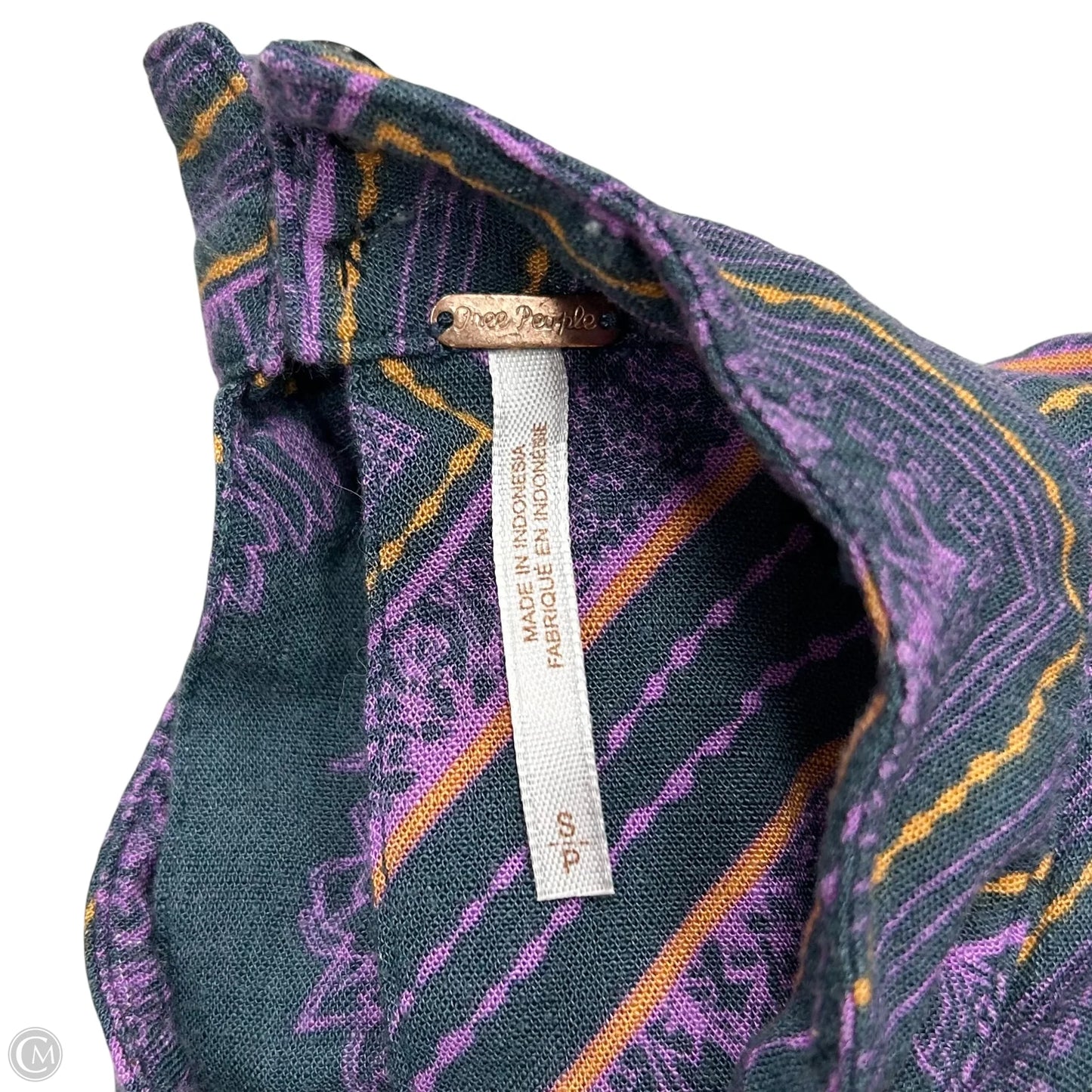 Top Long Sleeve By Free People In Grey & Purple, Size: Sp