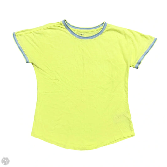 Top Short Sleeve By Maeve In Neon Green, Size: M