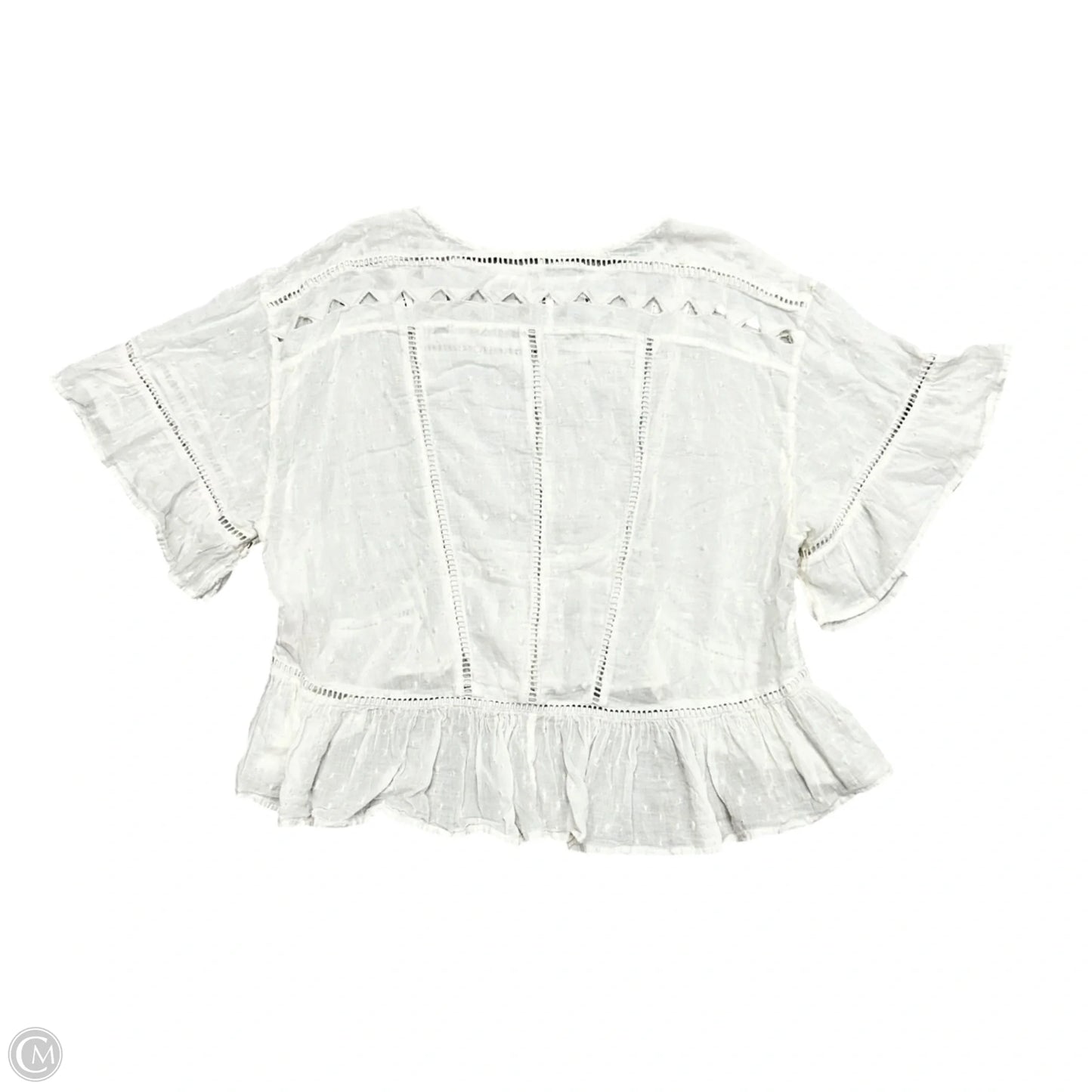 Top Short Sleeve By Free People In White, Size: Xs