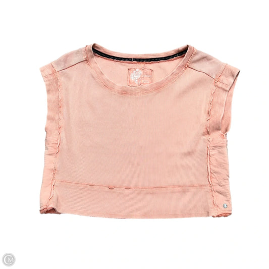 Top Short Sleeve By Pilcro In Peach, Size: Xs