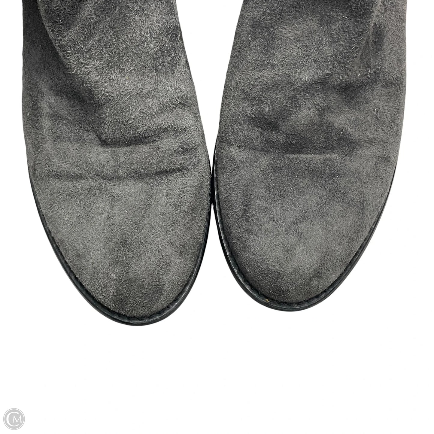 Boots Designer By Stuart Weitzman In Black & Grey, Size: 8.5