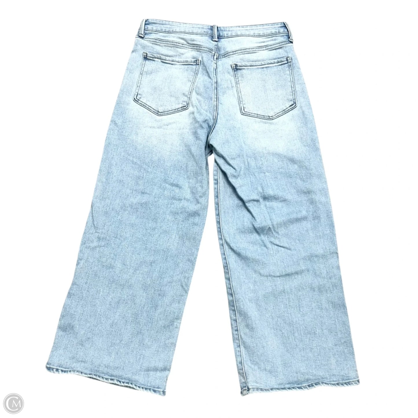 Jeans Wide Leg By Just Usa In Blue Denim, Size: 12