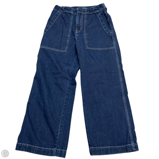 Jeans Wide Leg By Topshop In Blue Denim, Size: 6