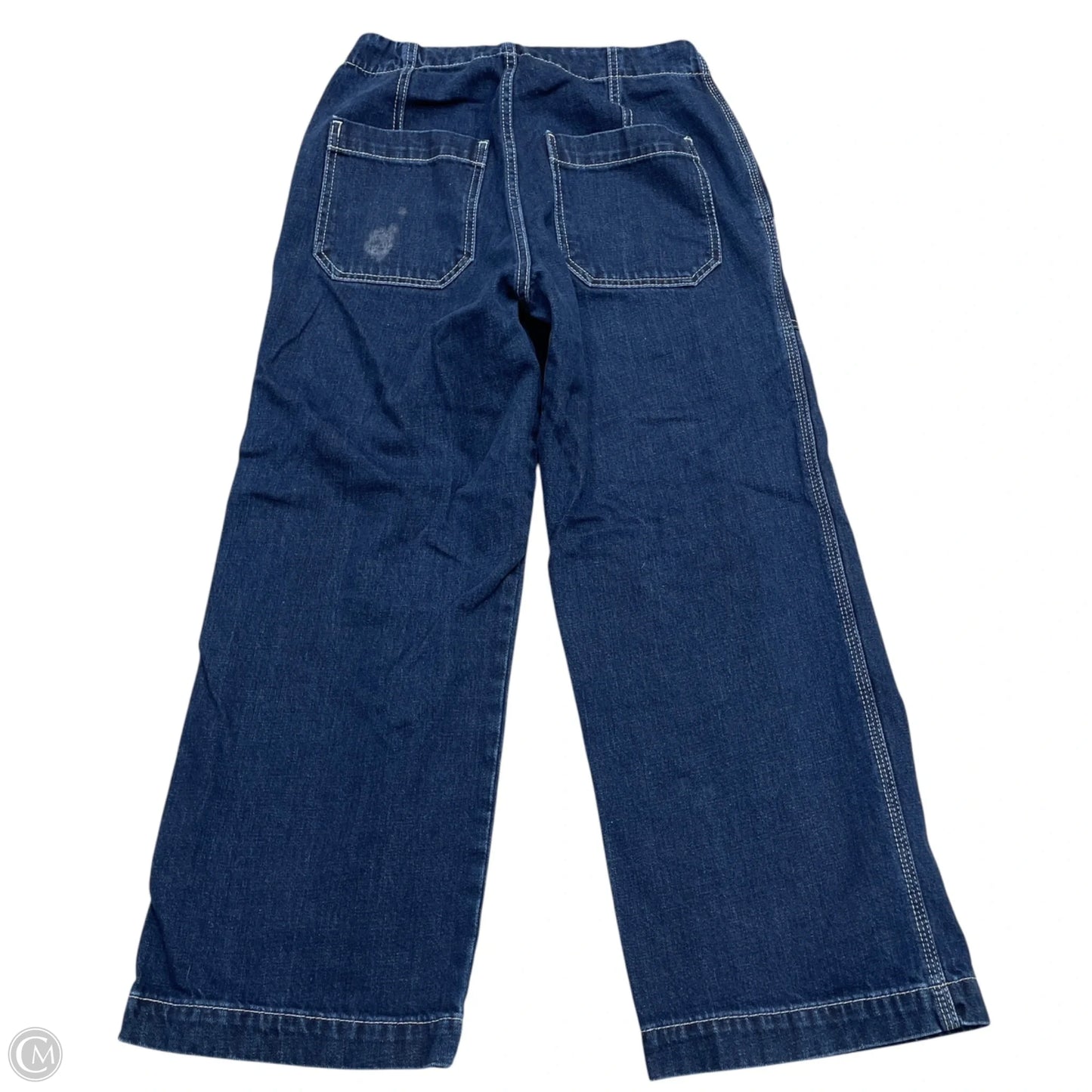 Jeans Wide Leg By Topshop In Blue Denim, Size: 6
