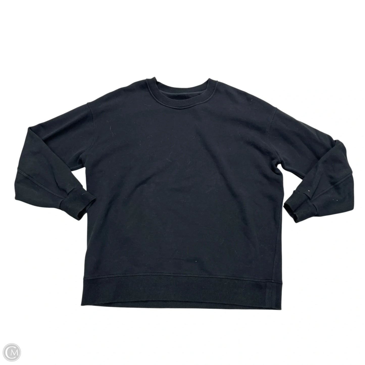 Athletic Sweatshirt Crewneck By Lululemon In Black, Size: M
