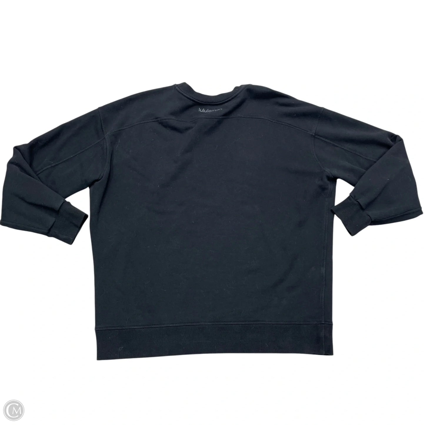 Athletic Sweatshirt Crewneck By Lululemon In Black, Size: M