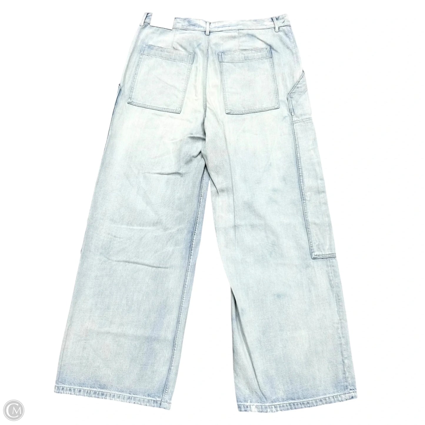 Jeans Wide Leg By Everlane In Blue Denim, Size: 14