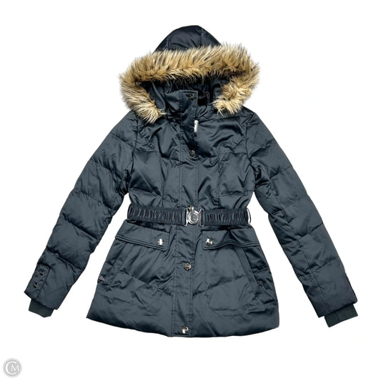 Coat Parka By Dkny In Black & Brown, Size: Xs