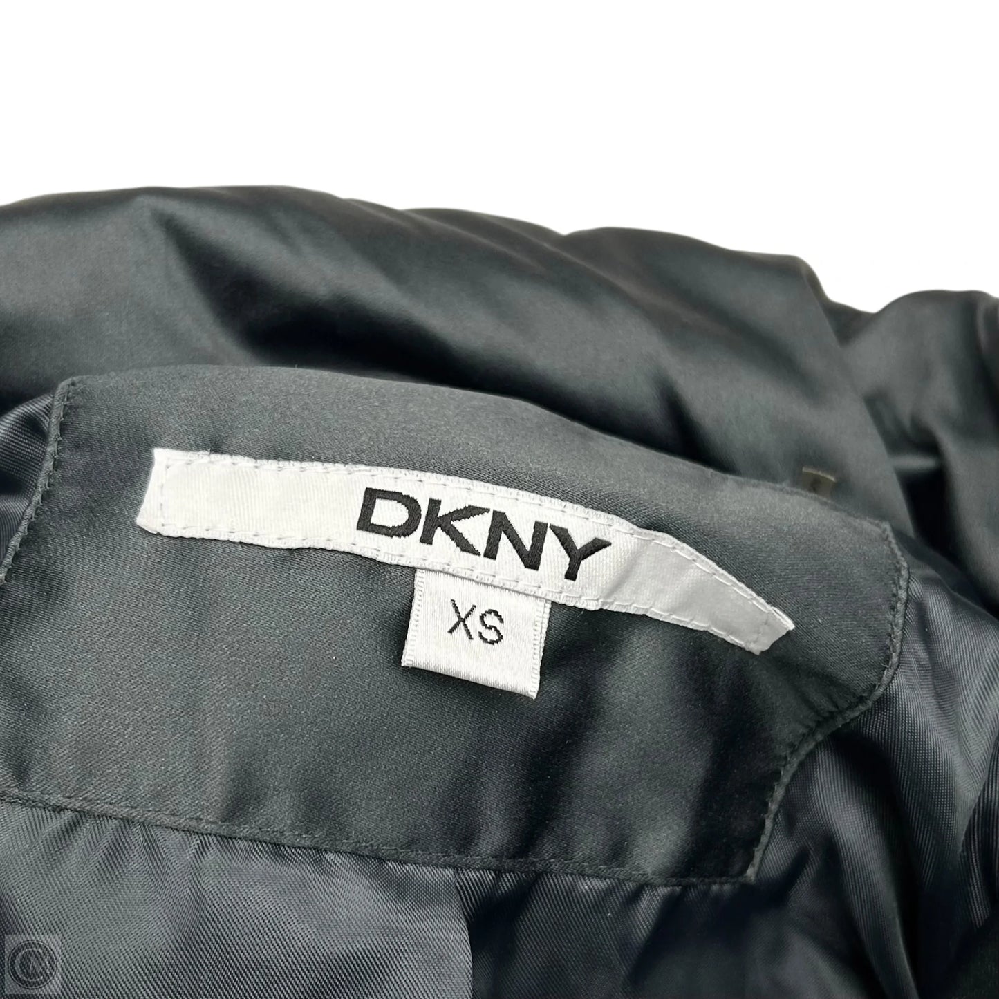Coat Parka By Dkny In Black & Brown, Size: Xs