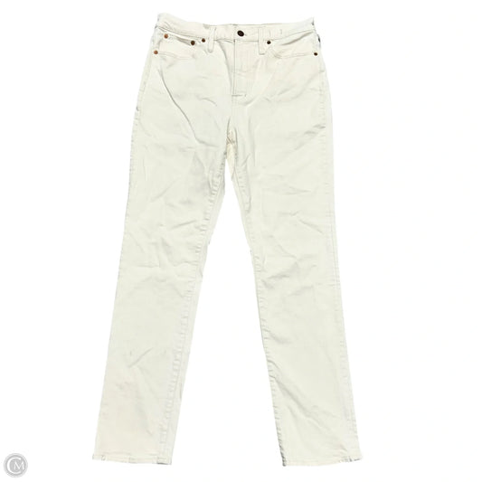Jeans Straight By Madewell In Cream Denim, Size: 10t