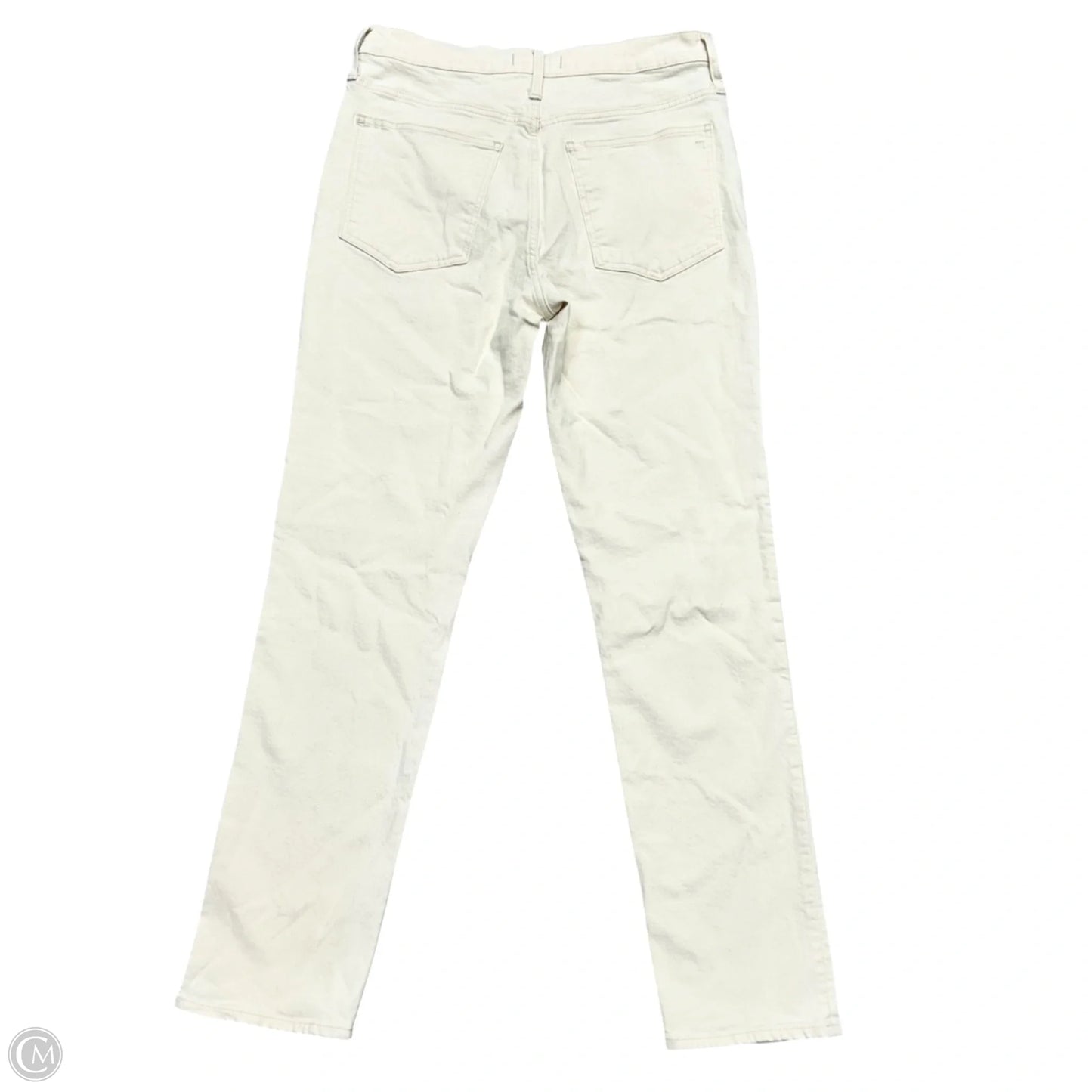 Jeans Straight By Madewell In Cream Denim, Size: 10t