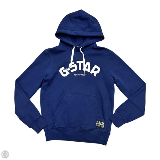 Sweatshirt Hoodie By G-Star Raw In Blue, Size: Xs