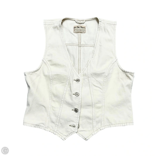 Vest Other By We The Free In Cream Denim, Size: Xl