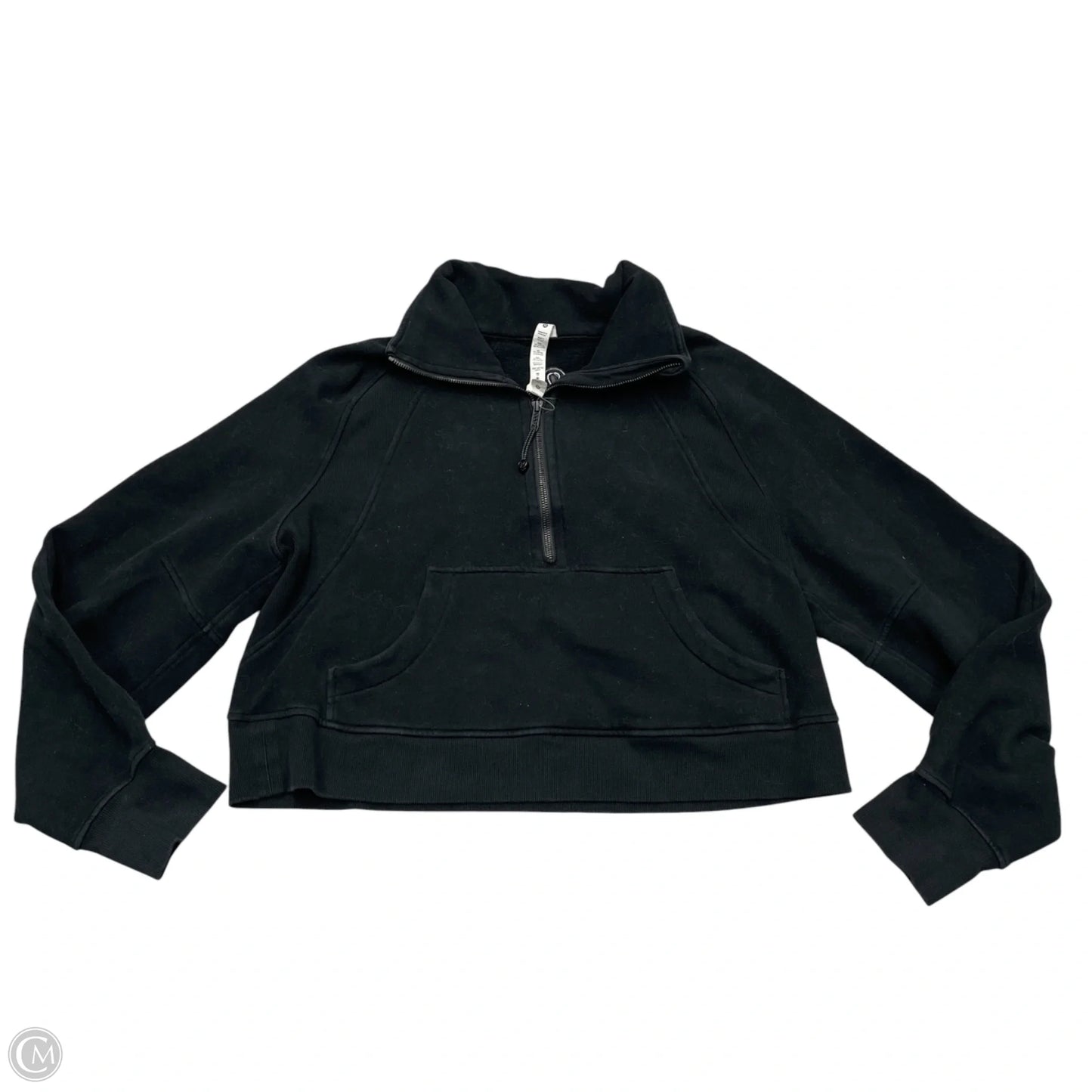 Athletic Sweatshirt Collar By Lululemon In Black, Size: M