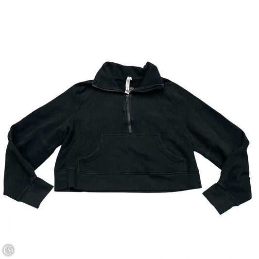 Athletic Sweatshirt Collar By Lululemon In Black, Size: M