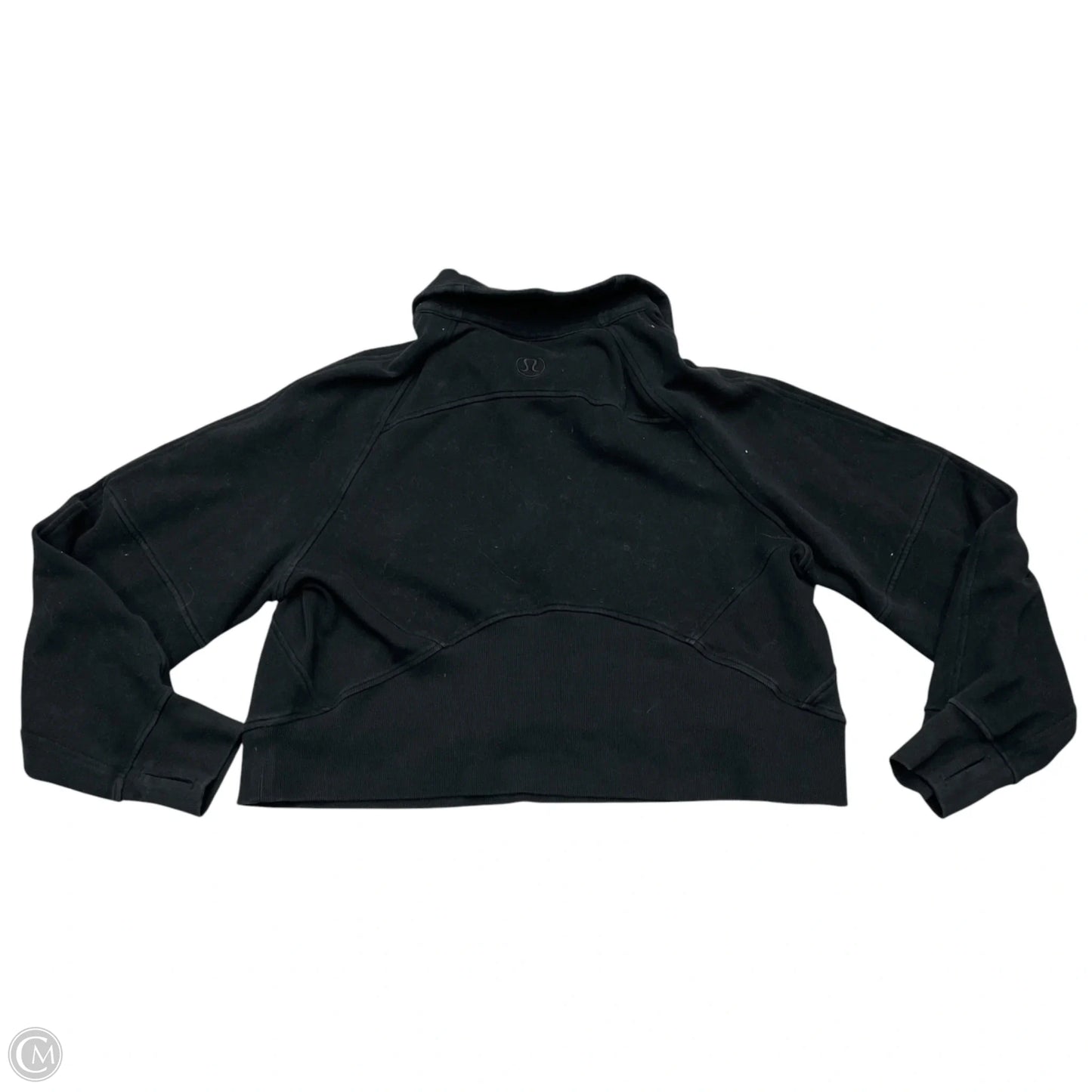 Athletic Sweatshirt Collar By Lululemon In Black, Size: M