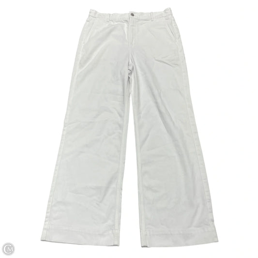 Jeans Wide Leg By J. Crew In White Denim, Size: 8