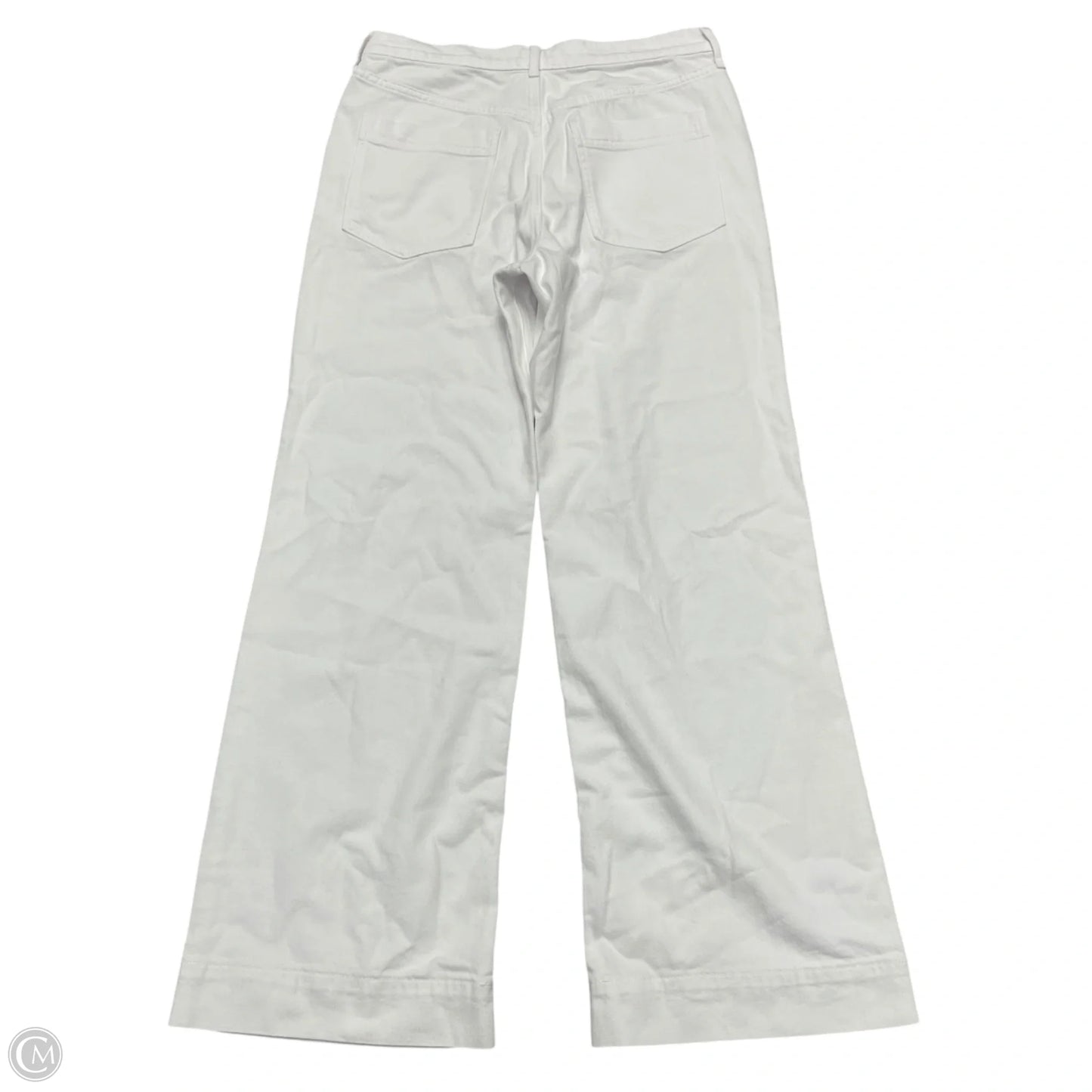 Jeans Wide Leg By J. Crew In White Denim, Size: 8