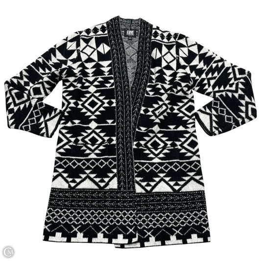 Cardigan Designer By Frye In Black & White, Size: S