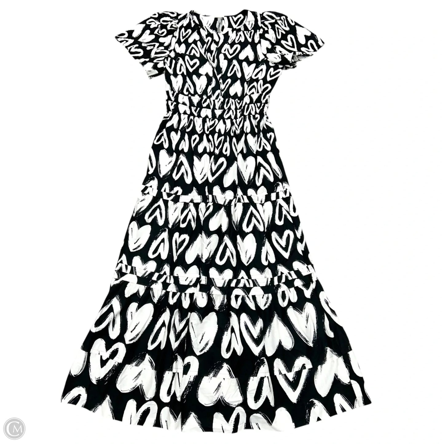 Dress Casual Maxi By Anthropologie In Black & White, Size: S