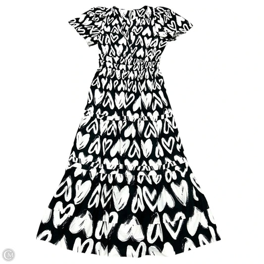 Dress Casual Maxi By Anthropologie In Black & White, Size: S