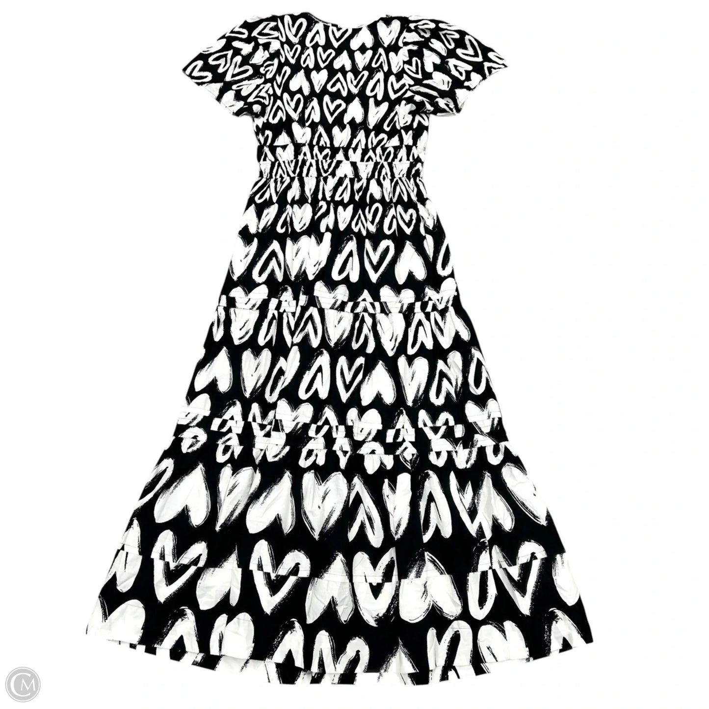 Dress Casual Maxi By Anthropologie In Black & White, Size: S