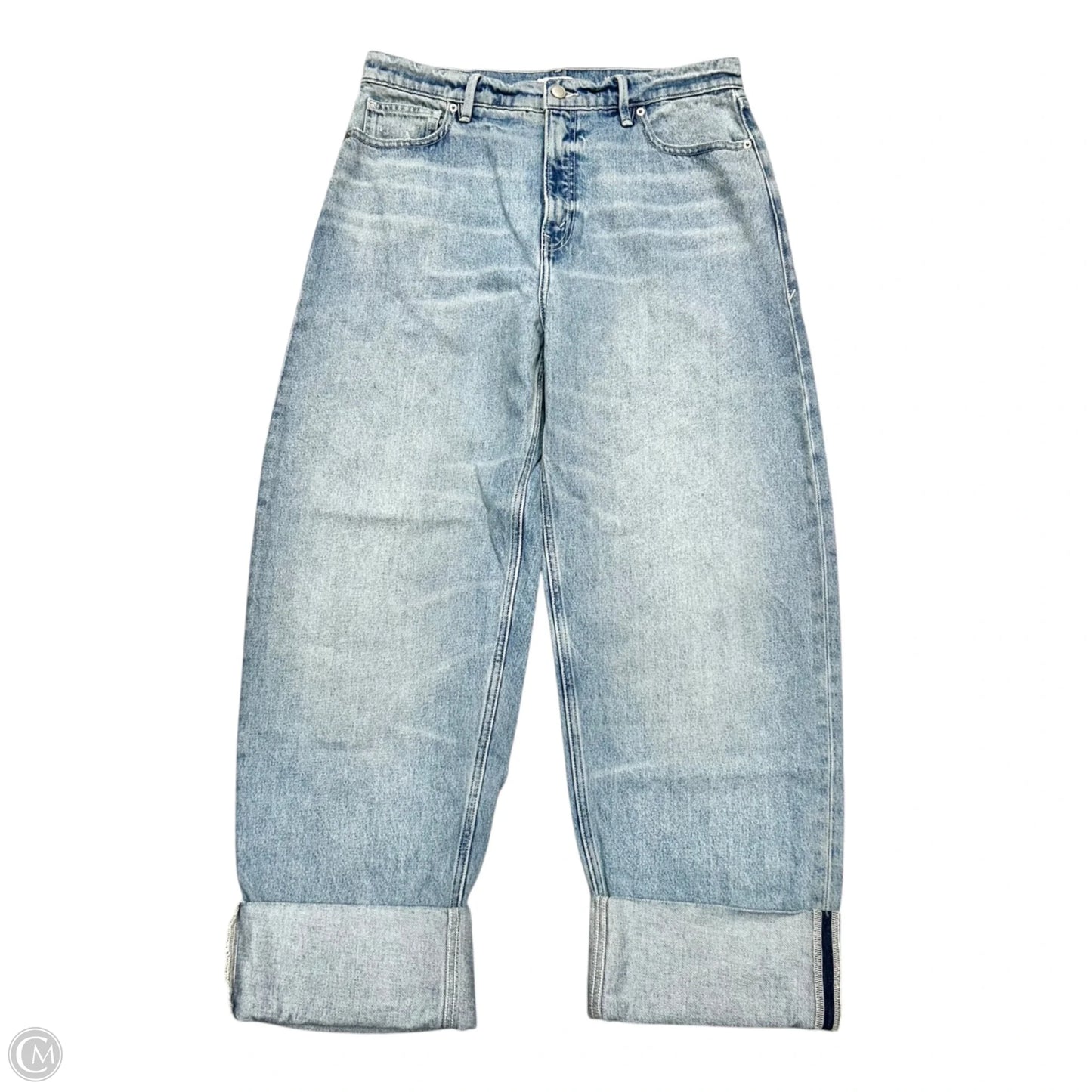 Jeans Wide Leg By Good American In Blue Denim, Size: 10