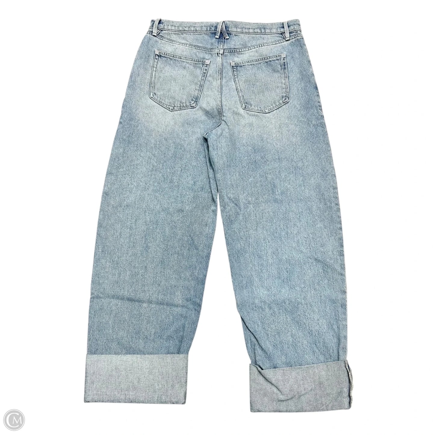 Jeans Wide Leg By Good American In Blue Denim, Size: 10
