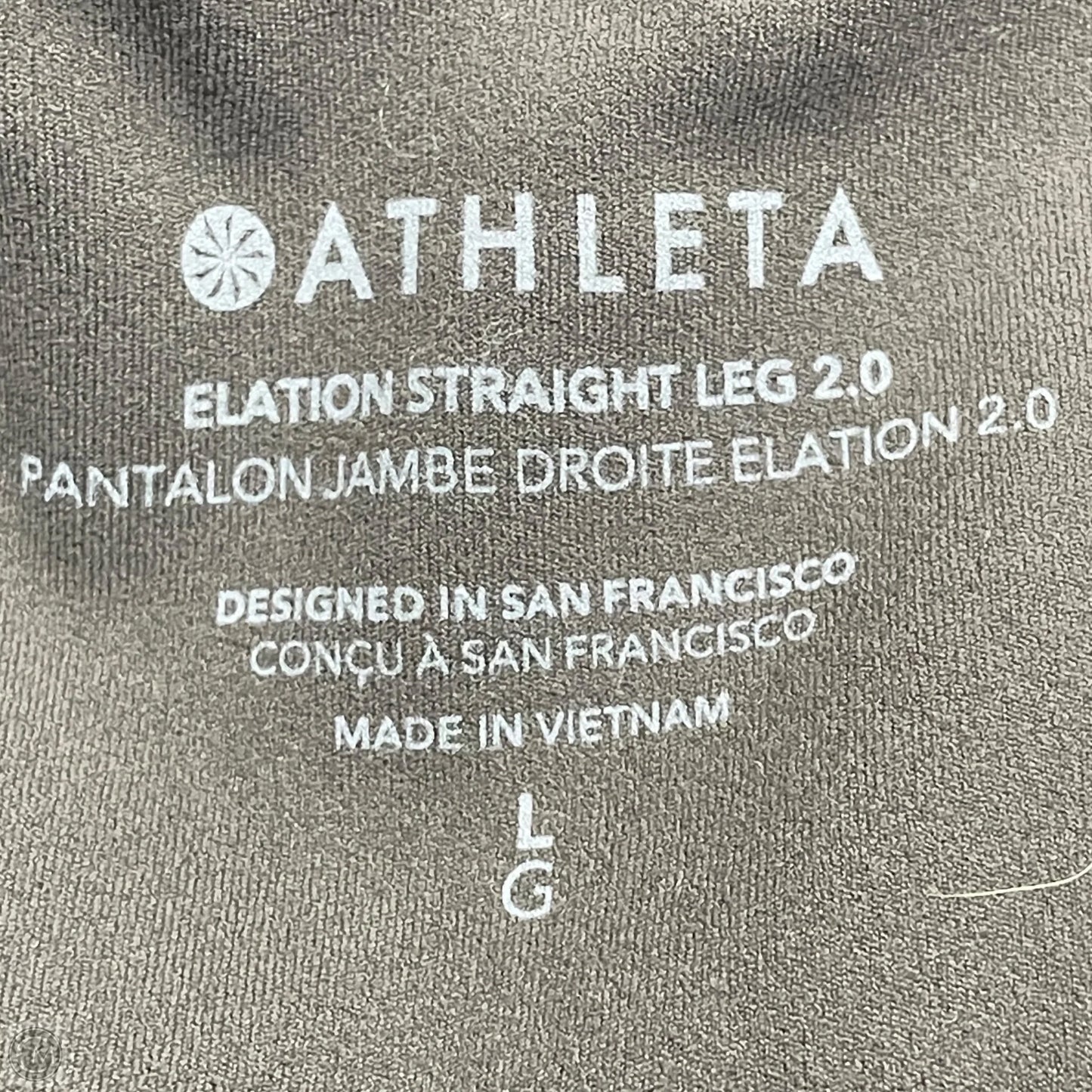 Athletic Leggings By Athleta In Brown, Size: L