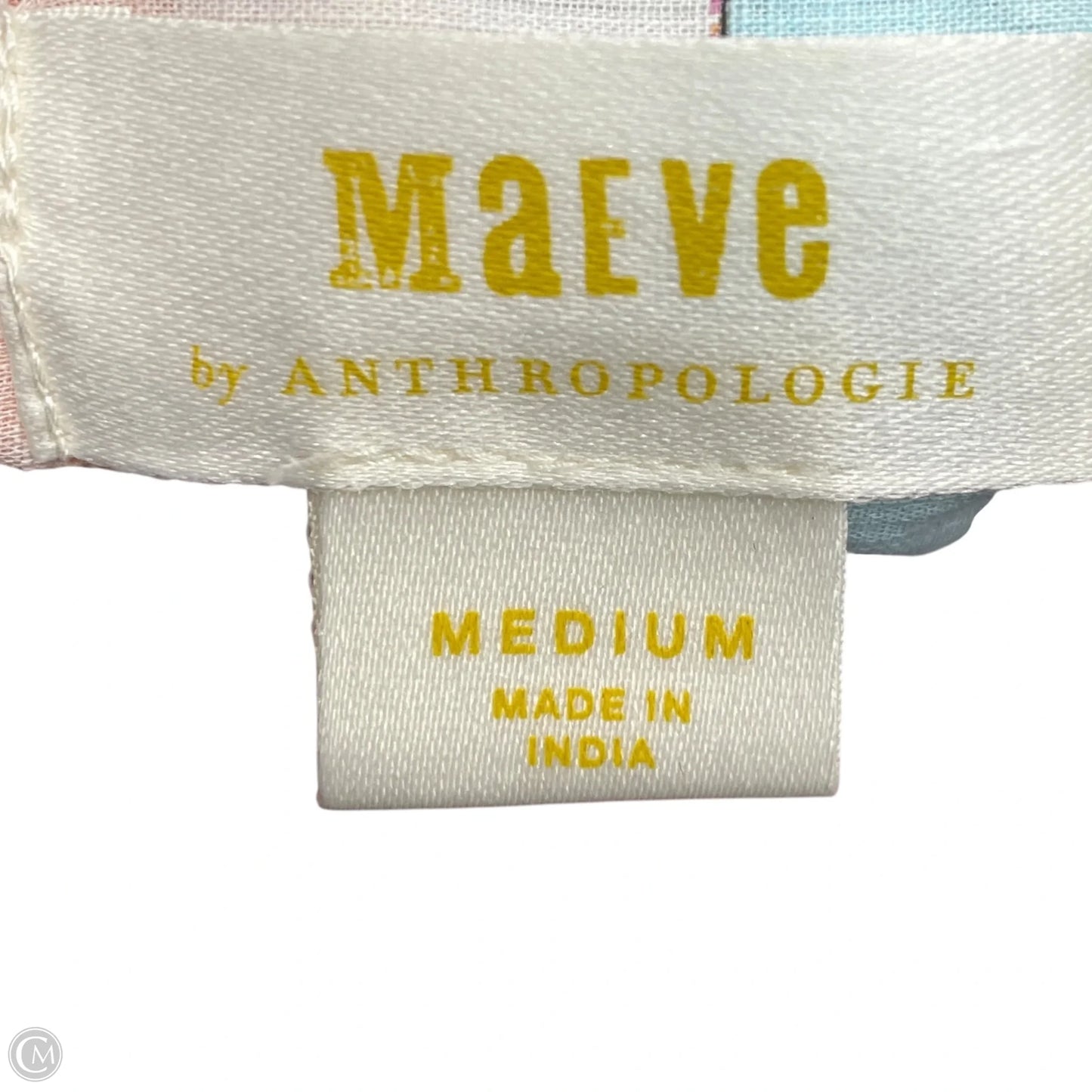 Top Long Sleeve By Maeve In Blue & Orange, Size: M