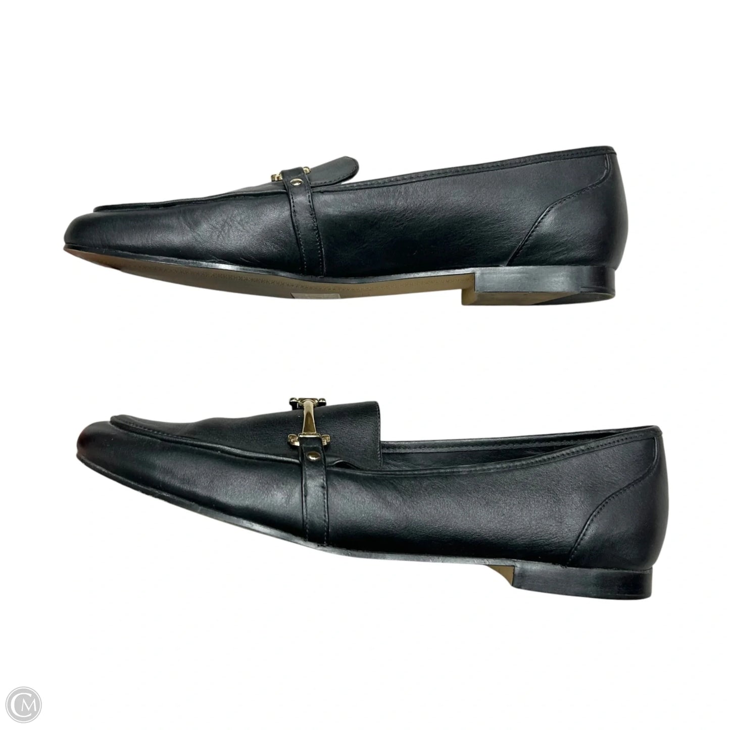 Shoes Flats By Aldo In Black & Gold, Size: 10
