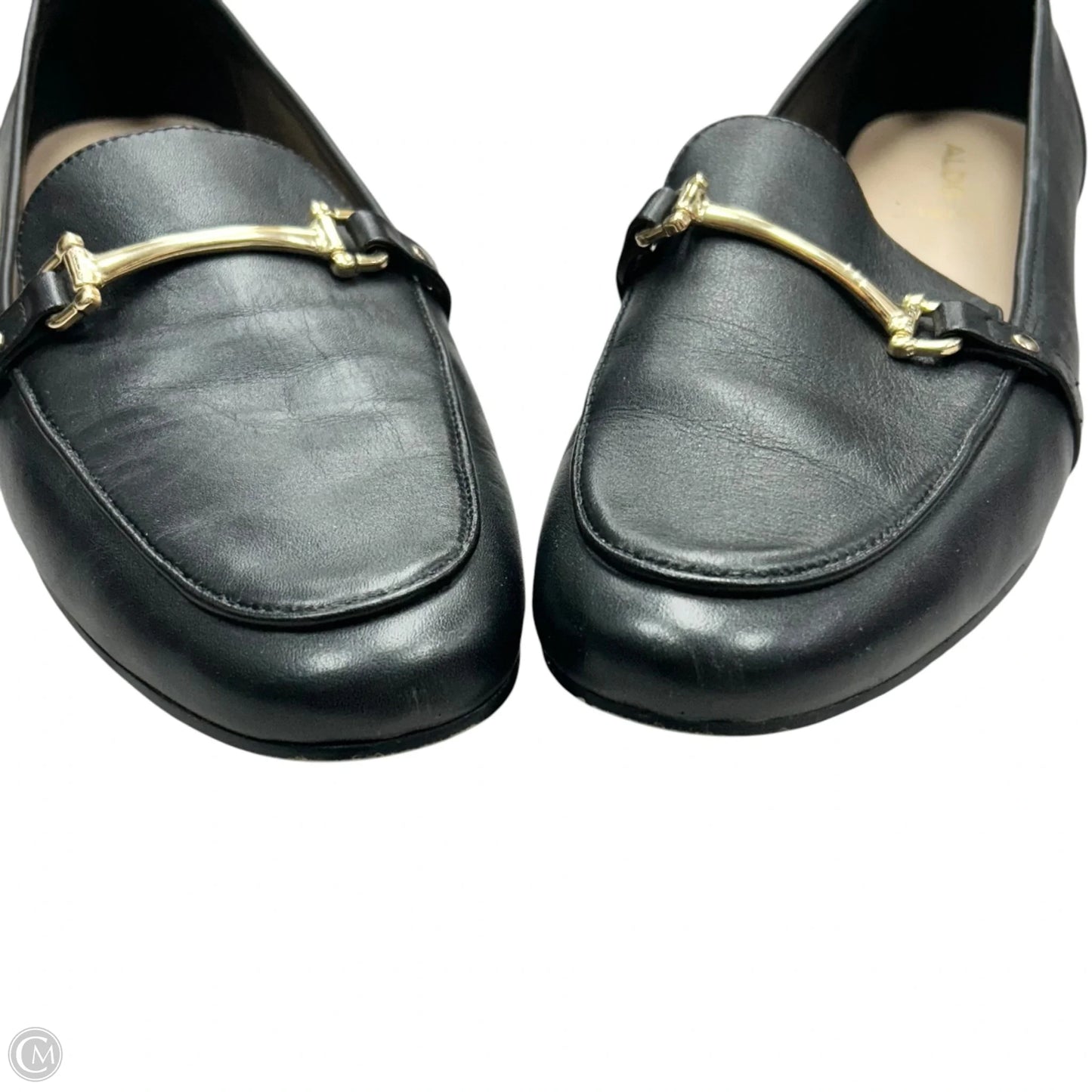 Shoes Flats By Aldo In Black & Gold, Size: 10