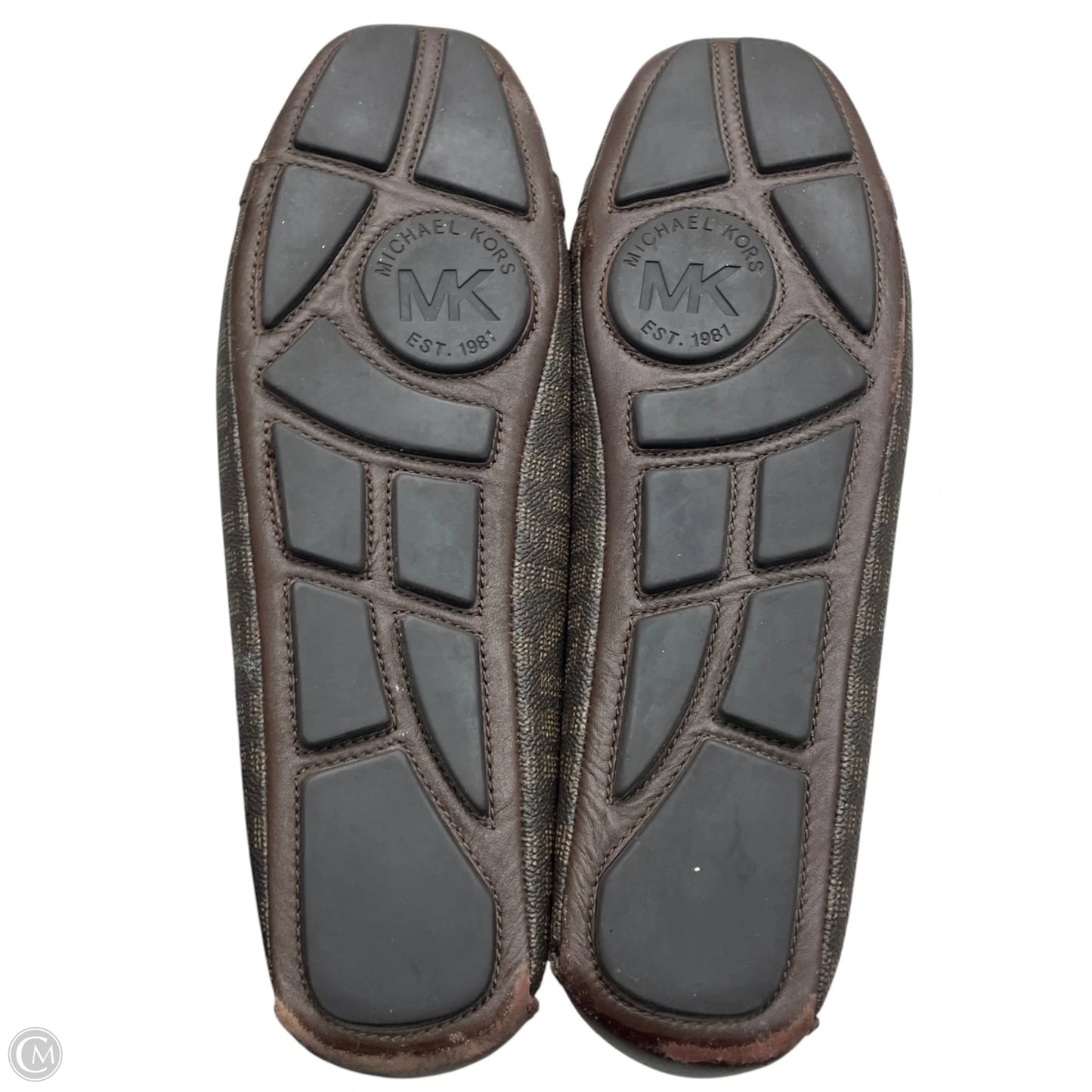 Shoes Flats By Michael By Michael Kors In Brown & Gold, Size: 11